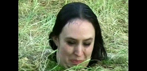  Forest bdsm burial and bizarre domination of crying slavegirl